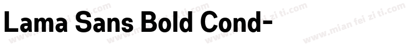 Lama Sans Bold Cond字体转换
